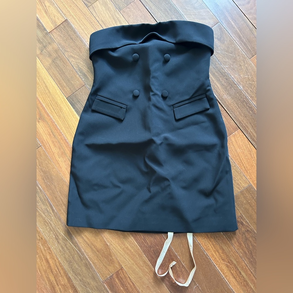 MESHKI BLACK STRAPLESS DRESS NWT - Picture 2 of 4